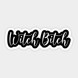 Witch Bitch Funny Wiccan Cheeky Witch Sticker